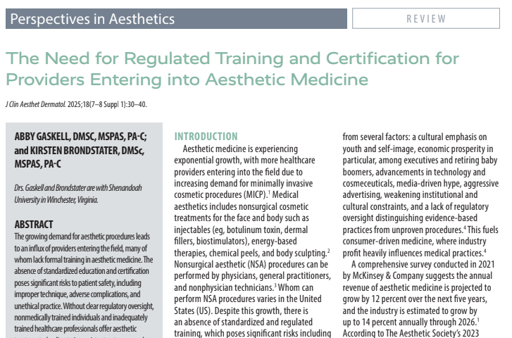 The Need for Regulated Training